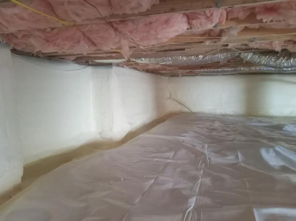 Crawl space encapsulation with closed-cell spray foam for Roof Maintenance in Monticello